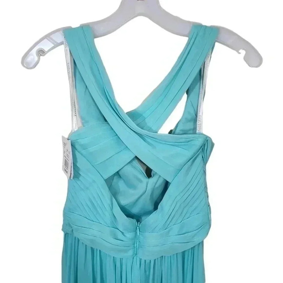 NWT! DAVIDS BRIDAL LONG MESH OPEN BACK BRIDAL DRESS. SIZE 4 - Picture 5 of 10